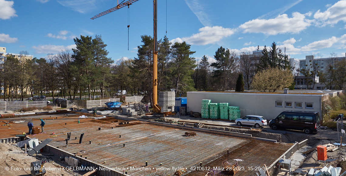 28.03.2023 - Baustelle Haus für Kinder in Neuperlach